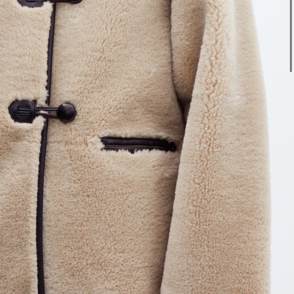 Mango Faux Shearling Coat - Picture 5 of 9